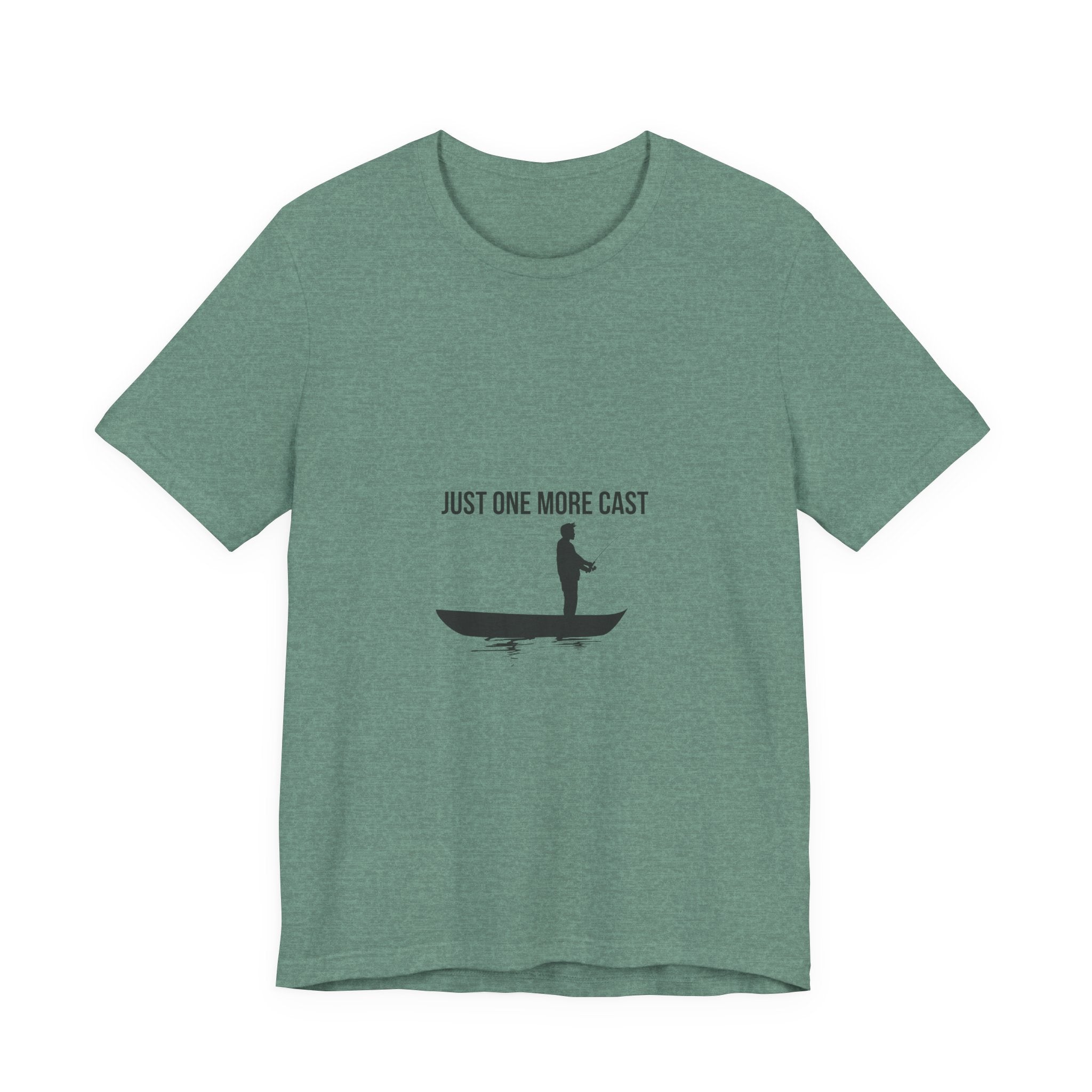 Just One More Cast Fishing Tee — Angler Boat T‑Shirt