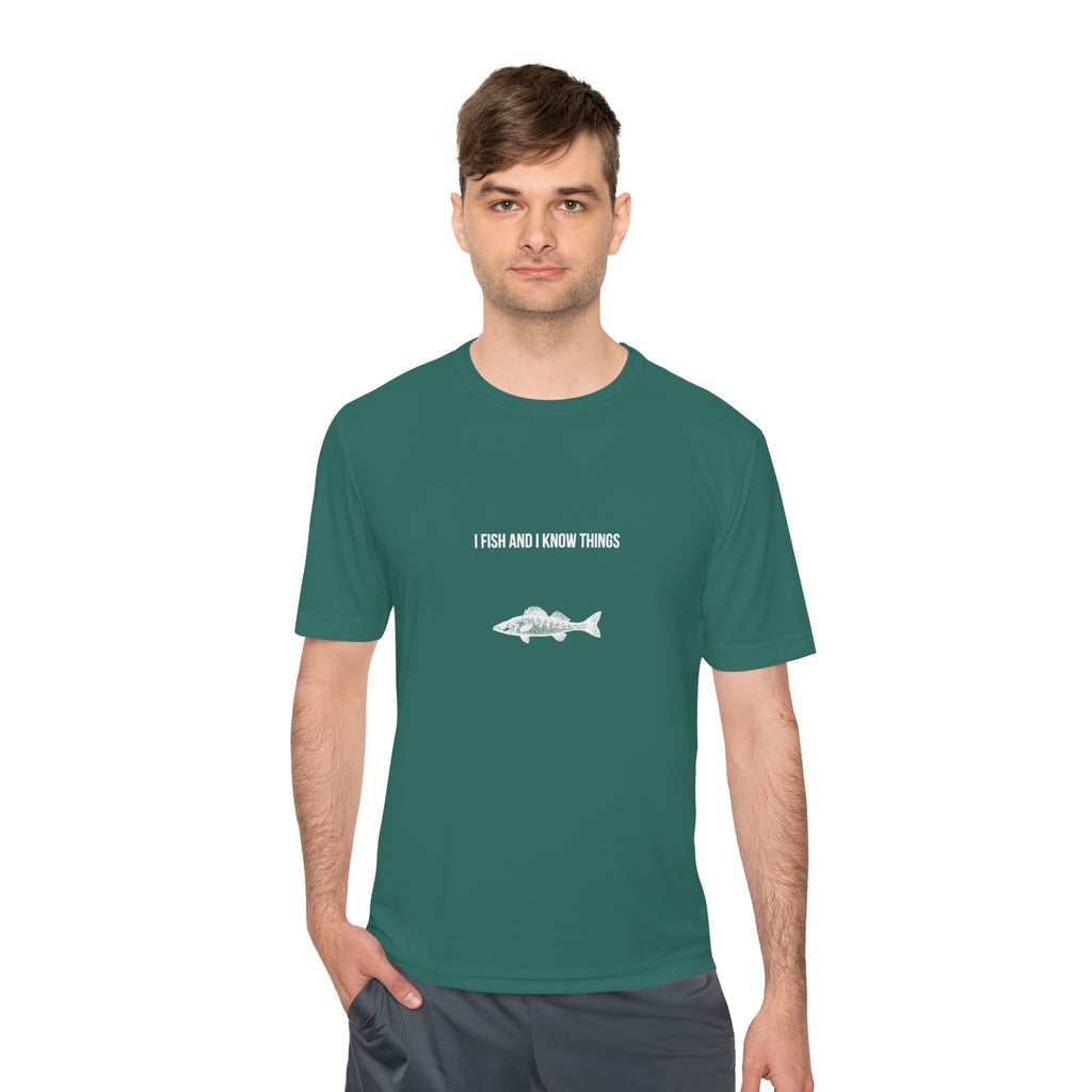I Fish And I Know Things Tee — Funny Fishing Shirt for Anglers