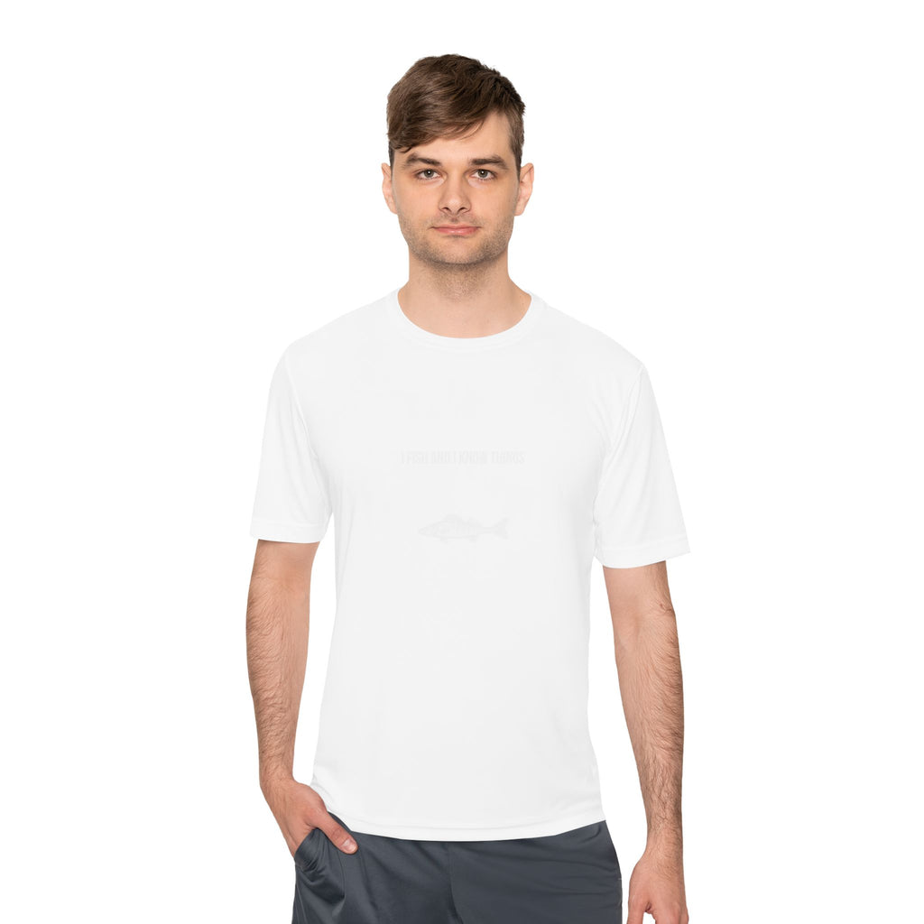 I Fish And I Know Things Tee — Funny Fishing Shirt for Anglers