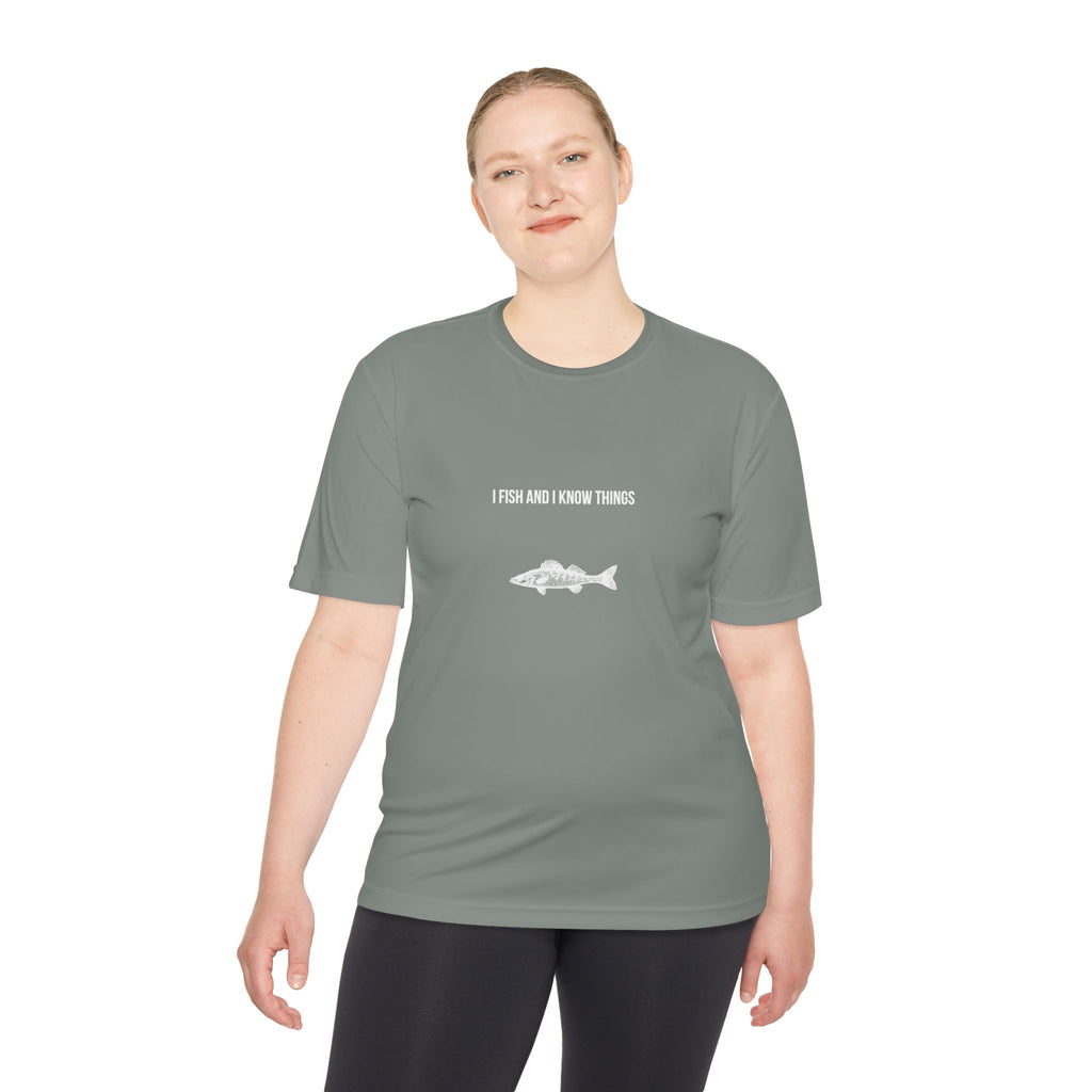 I Fish And I Know Things Tee — Funny Fishing Shirt for Anglers